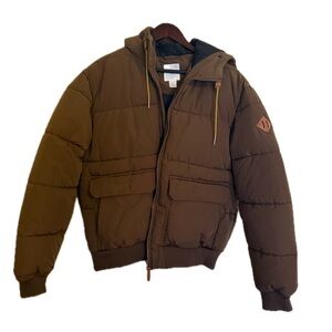 Brown H&M Puffer Jacket - Large